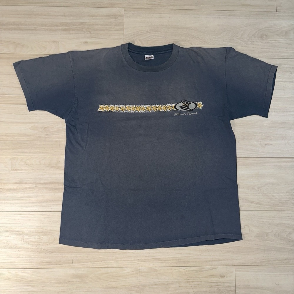 VTG Surf Tee Gradient Sun Faded‎ Single Stitch Worn WIP T-Shirt XL 90s